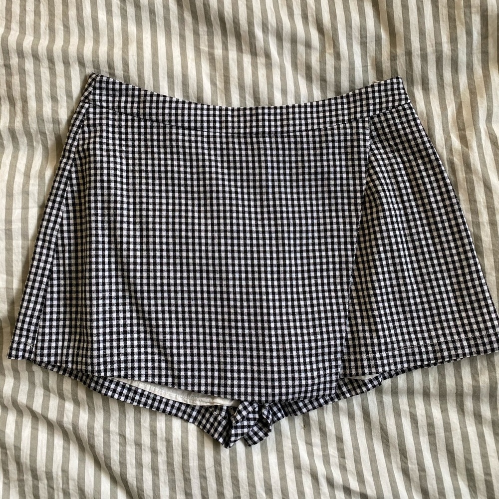 Gingham Skort